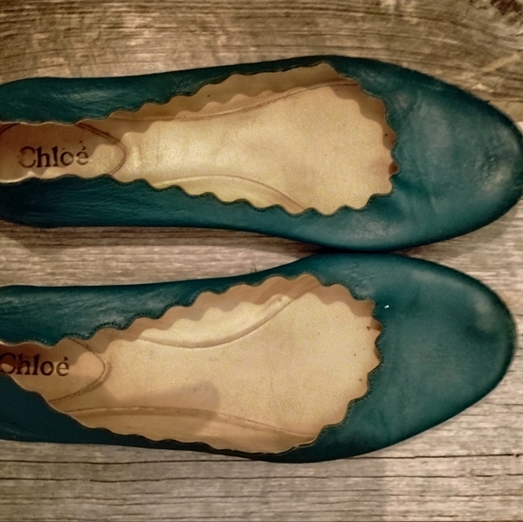 Sold Chloe flats Size 39EURO/9 US Green - Picture 2 of 7